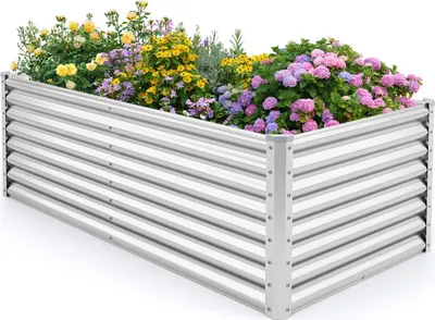 Produktbild von Hochbeet aus Metall, 180 x 95 x 60 cm, offener Boden