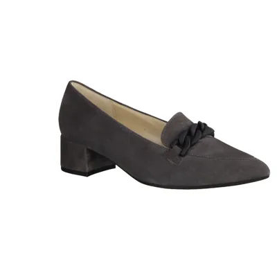 Produktbild von Gabor 31441-19 Damen Pumps, Leder, Soil (Grau), Soft + Smart - Damenschuhe Modische Pumps / Ballerina, Grau, leder (samtchevreau), absatzhöhe: 40 mm