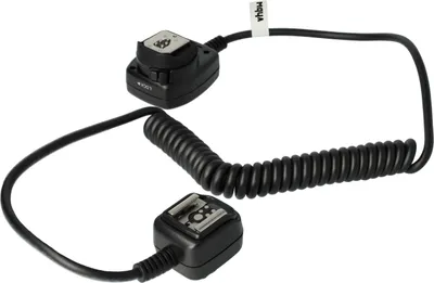 Produktbild von vhbw TTL Blitzkabel kompatibel mit Panasonic Lumix G1, G2, G3, L-10, L1, LC-1 Kamera, Blitzgerät - Synchronkabel, Ausziehbar auf 100cm