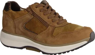 Produktbild von Xsensible New Jersey bequeme Halbschuhe, Sneaker, Cognac (Braun) Leder, Weite GX - Damenschuhe Bequeme Schnürschuhe, Braun, leder (stretchleder)