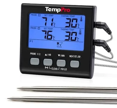 Zdjęcie produktu dla Termometr do mięsa cyfrowy podwójny sonda grill barbecue timer