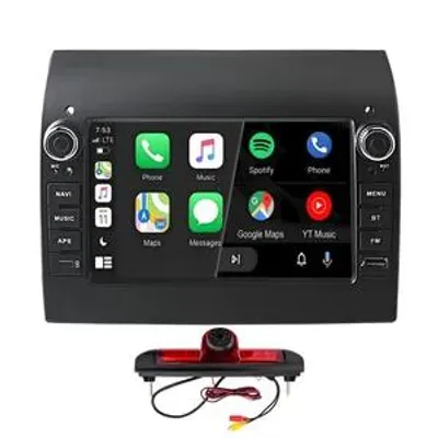 Image de Autoradio 7 pouces pour Fiat Ducato / Peugeot Boxer / Citroen Jumper 2012-2020 | 2+64 Go | CarPlay sans fil & Android Auto | Caméra de recul incluse