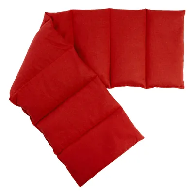 Produktbild von Bio-Dinkelkissen 75x20cm groß 8-Kammer, kirschrot - Wärmekissen, Körnerkissen Bio-Dinkel