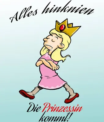Produktbild von vianmo Holzschild 40x30 cm Alles hinknien Prinzessin kommt