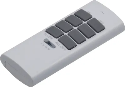 Produktbild von ChiliTec 22276 Fernbedienung für "Pilota Casa" 433,92MHz, 12 Kanäle, Tasten EIN / AUS