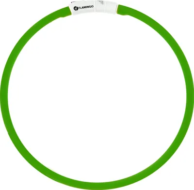 Produktbild von Obroża led dla psa Flamingo Nera zielona 16 mm
