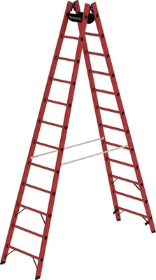 Produktbild von MUNK Günzburger Steigtechnik Sprossen-Stehleiter GFK 2x12 Sprossen