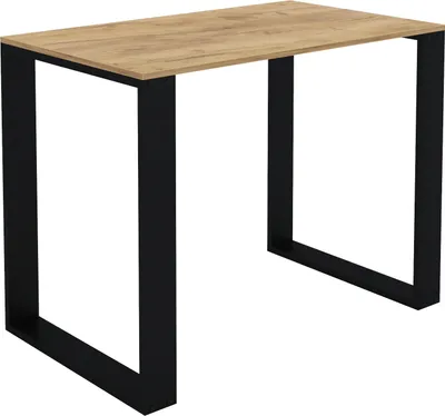 Image de AKKE Gold Craft LOFT table avec pieds noirs LxlxH : 90x60x75 cm