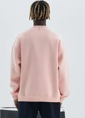Produktbild von Sweater Basic Baumwolle Uni Sweatshirt Pullover Hoodie M Rosa