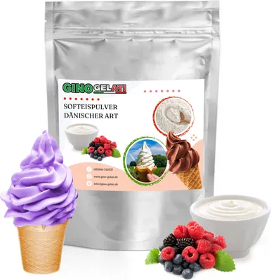 Zdjęcie produktu dla Jogurtowe owoce leśne Duńskie miękkie lody w proszku 333 g