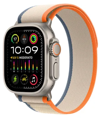 Produktbild von Apple Watch Ultra 2 49mm Orange/Beige Trail Loop - M/L