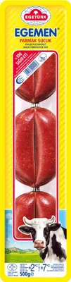 Produktbild von Egemen Rinder-Knoblauchwurst – fingerförmig, Halal, vacuumverpackt 500 g