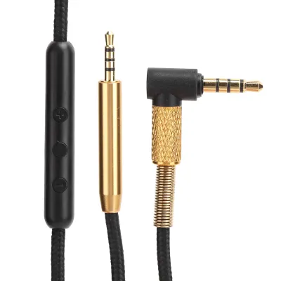 Obrázek produktu pro 2.univerzální audio kabel 5 mm na 3,5 mm vhodný pro sluchátka AKG Y40 Y50 Y45 černý (s mikrofonem)