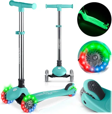 Immagine prodotto di Ricokids Scooter d'equilibrio per bambini fosforescente - Turchese