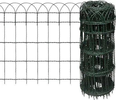 Produktbild von The Living Store Beetzaun Pulverbeschichtetes Eisen 25×0,65 m