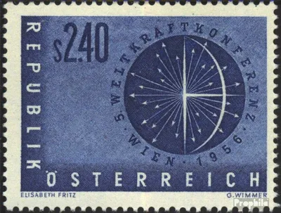 Produktbild von Briefmarken Österreich 1956 Mi 1026 (kompl.Ausg.) postfrisch Weltkraftkonf.