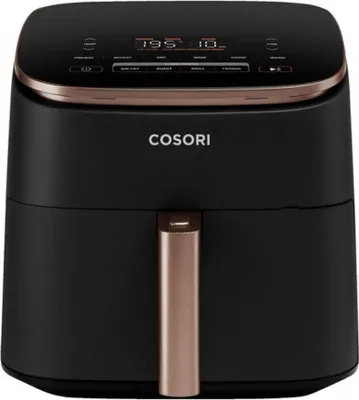 Image de Friteuse à air chaud autonome Cosori Turbo Blaze Chef Edition 6 L, 1725 W, noire et or rose