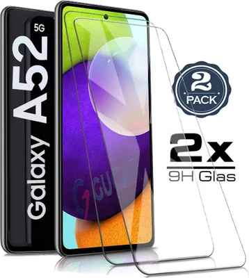 Produktbild von 2X Samsung Galaxy A52 / A52 5G - Panzerglas Glasfolie Display Schutz Folie Glas 9H Hart Echt Glas Displayschutzfolie 2 Stück