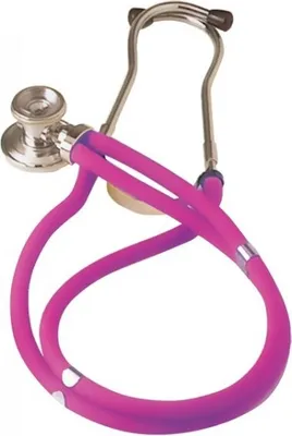 Produktbild von GIMA JOTARAP 5in1, Stethoskop für Innere Medizin, Doppelkopf, Doppelschlauch, fuchsia