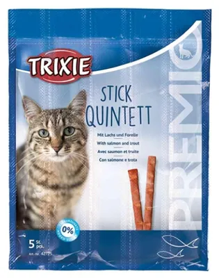 Obrázek produktu pro Trixie PREMIO Quintett tyčinky losos/pstruh 5 x 5 g