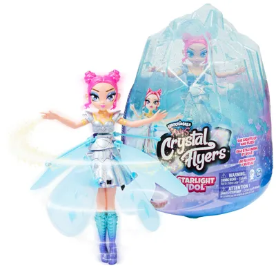 Produktbild von Hatchimals Crystal Flyers Starlight Idol - Fliegende schimmernde Feen-Puppe, 6 Jahr(e), Mehrfarbig