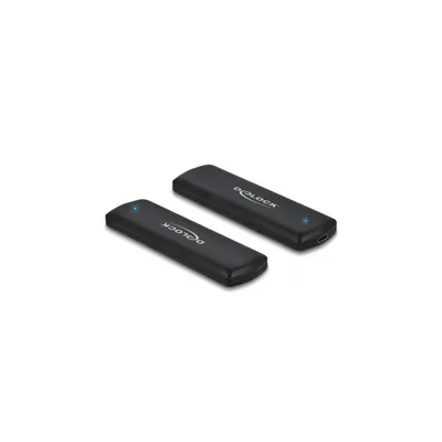Immagine prodotto di Delock External Enclosure for M.2 NVMe PCIe SSD with USB Type-C female - tool free - Speichergehäuse - M.2 - M.2 NVMe Card - USB 3.2 (Gen 2)