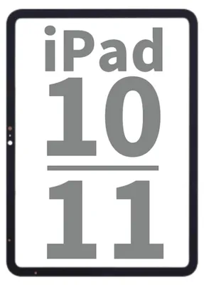Produktbild von NCC Prime Touchscreen Glas mit Klebestreifen Schwarz für iPad 2022 10.9 10. Generation /iPad 11 2025 11. Generation & Werkzeug
