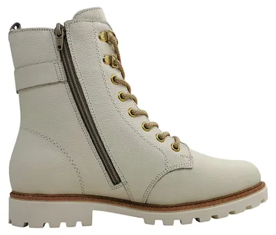Imagen del producto de Remonte: Botas de cordones blancas para mujer, estilo casual
