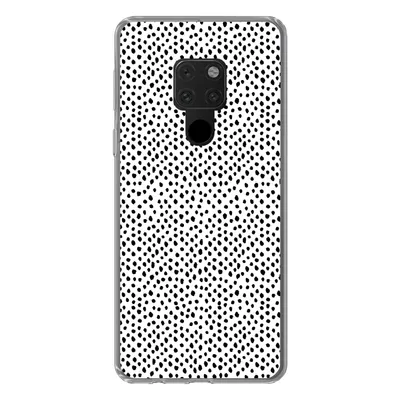 Produktbild von MuchoWow® Handyhülle Schutzhülle Hülle für Huawei P40 Lite Polka dots - Schwarz - Weiß Silikon Softcase Handy Hülle - Handy