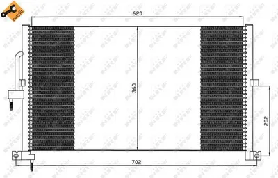 Obrázok produktu pre Kondenzátor, klimatizačný systém NRF 35603