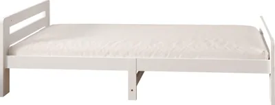 Produktbild von Sunny Olla Kinderbett aus Holz in Weiß | Einzelbett für Kinder ohne Matratze in 205,5 x 98 x 61 cm | Für Matratzengröße: 90 x 200 cm