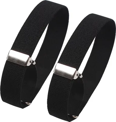 Produktbild von 1 Paar Damen Herren Elastisches Armband Einfarbig Hemd Ärmelhalter Verstellbare Armmanschetten Bänder Bekleidungszubehör