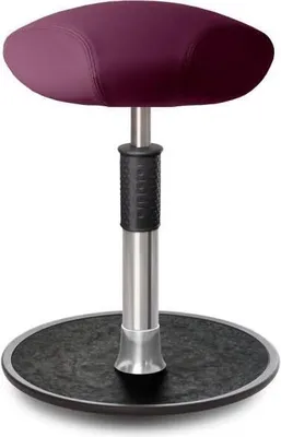 Produktbild von Sitz- Stehhocker Free Regular Triangel skai Nature Base Lila Chrom /schwarz.