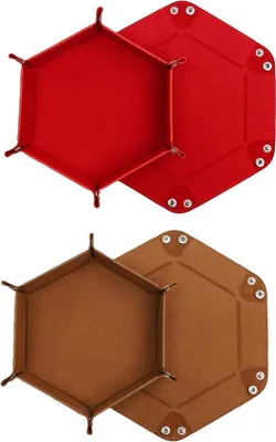 Produktbild von Doppelstein-Set mit doppelseitiger Brettspielplatte - Beidseitige Nutzung möglich - 2 Stücke - Tafel in Rot und Braun