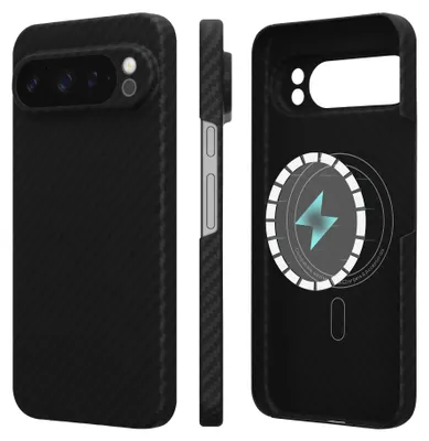 Produktbild von kalibri Hülle für Google Pixel 9 Pro XL Hülle - Aramid Handy Schutzhülle - Cover Case Handyhülle - Kompatibel mit MagSafe Schwarz
