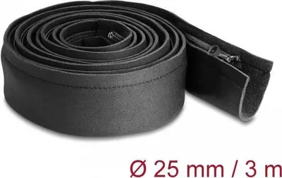 Image de DELOCK Gaine de câble néoprène flexible 3 m x 100 mm noir