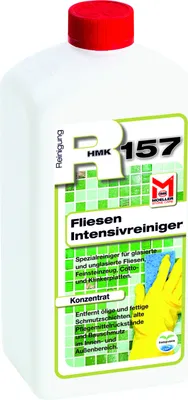 A bottle of cleaning product with a label showing its name and intended use.
