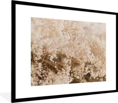 Produktbild von MuchoWow® Gerahmtes Poster Pampasgras - Pflanze - Natur 80x60 cm - Poster mit Schwarzem Bilderrahmen Wandposter Rahmen Foto Bilder - Schlafzimmer-Dekorationen - Fotoposter
