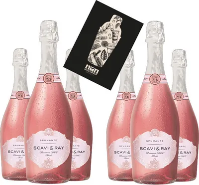 Produktbild von Scavi & Ray 6er Set Rosé Spumante DOC 6x 0,75L (11% Vol) - [Enthält Sulfite]