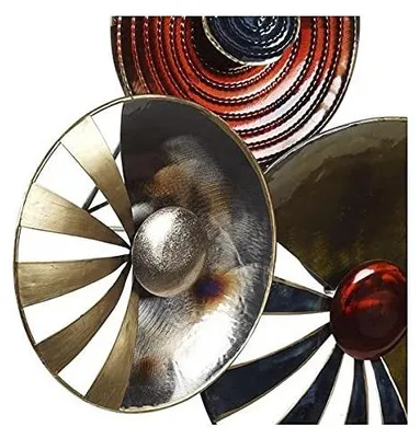 Obrázok produktu pre Dekoratívne kovové kruhy na stenu, 118 x 8 x 63 cm