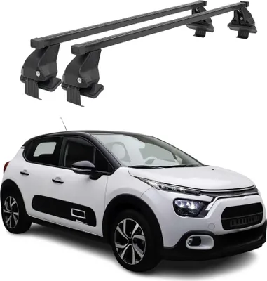 Obrázok produktu pre Základňa strešného nosiča Menabo pre Citroën C3 IV 2024-2025 oceľová čierna 2ks