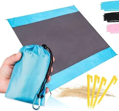 Produktbild von Famanu Stranddecke - ultraleicht, wasserabweisend, 200 x 200 cm - inkl. Tragetasche und Zubehör