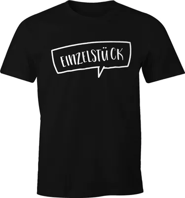 Produktbild von witziges Herren T-Shirt "Einzelstück" Sprüche Spruch Fun-Shirt Männer Moonworks®  L