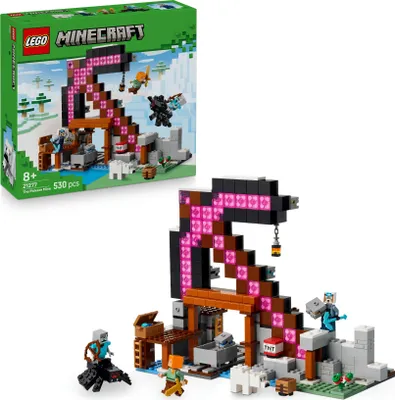 Produktbild von LEGO Minecraft Die Spitzhackenmine - Interaktives Spielzeug für Kinder - Alex, Minenarbeiter  und Stray Spinnenreiter Figuren - Sammelbares Gamer Geschenk für Jungen & Mädchen ab 8 Jahren - 21277