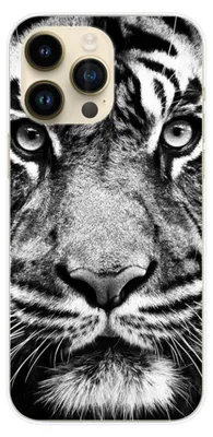 Image de 1001Coques - Coque silicone compatible avec Apple iPhone 15 Pro Max - Motif tigre blanc et noir - Design original imprimé en France