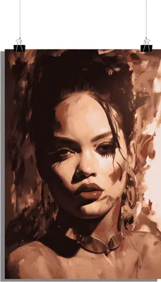 Produktbild von Musik Poster - Rihanna Poster - Porträt - Ikone der Musik Poster - 51x71cm - Perfekt zum Einrahmen