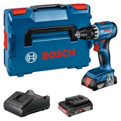 Produktbild von Akku-Bohrschrauber GSR 18V-45, 2 x Akku GBA 18V 2.0Ah in L-BOXX