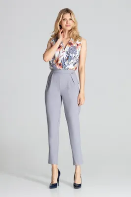 Produktbild von Figl Elegante Hosen für Frauen Gwymones M676 grau S