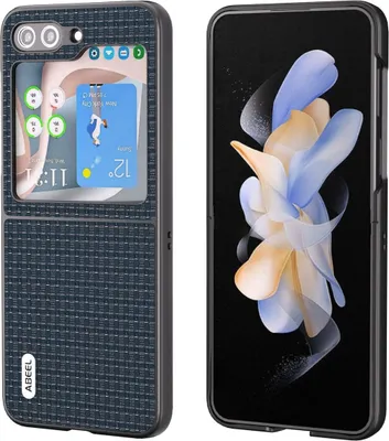 Produktbild von König Design Hülle kompatibel mit Samsung Galaxy Z Flip5 5G Kunststoff Full Cover Handyhülle - Case Blau