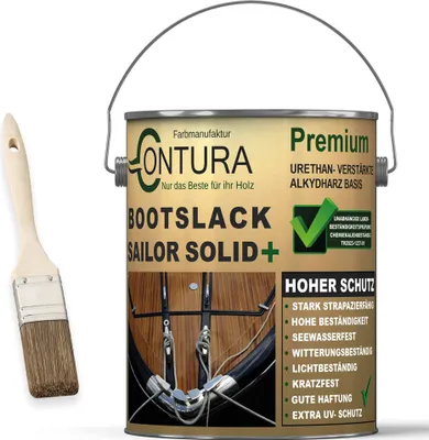 Produktbild von Contura 2,5Liter. Bootslack Premium Yachtlack Holzlack Boot Thekenlack - Glänzend